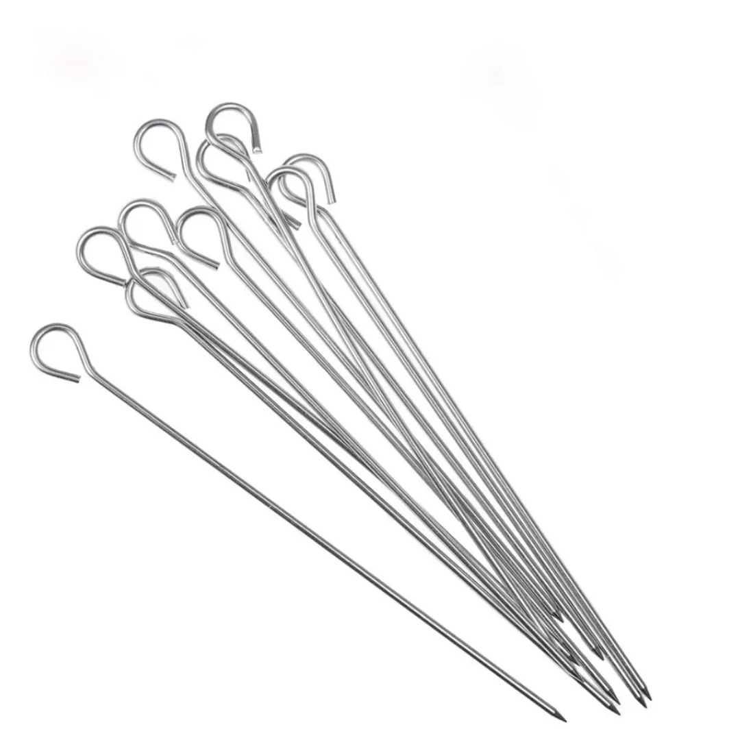 Un set de diez anticuvhos de acero inoxidable.