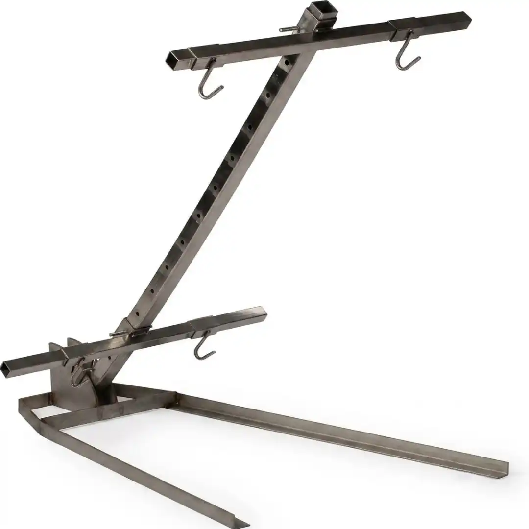 Asador patagónico · acero inoxidable