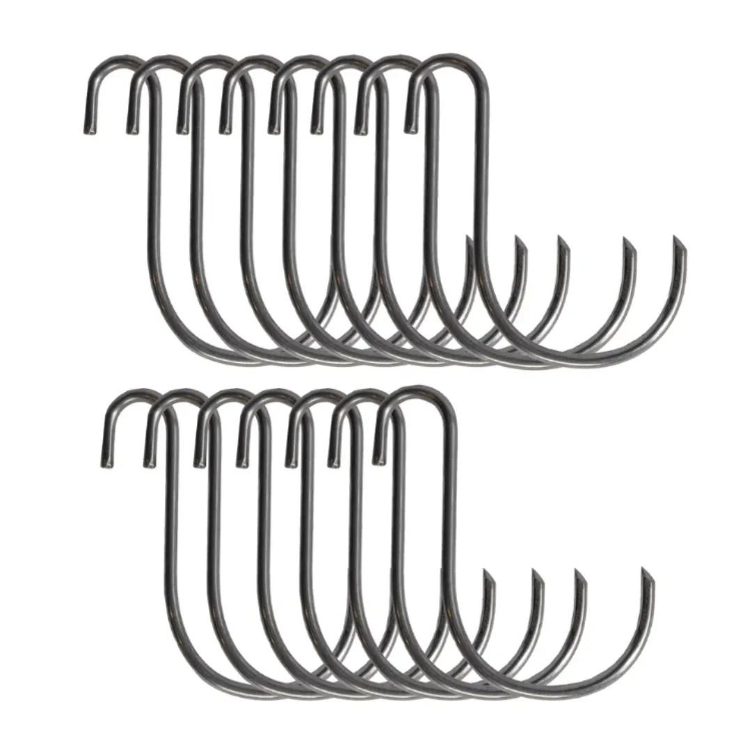 Set ganchos colgadores para ahumador · acero inoxidable