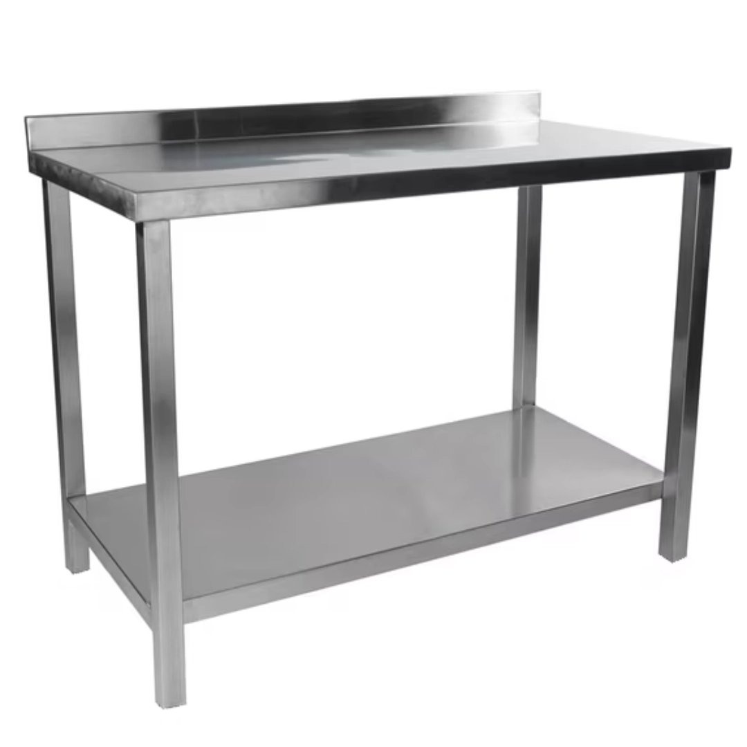 Mesa de trabajo doble · acero inoxidable