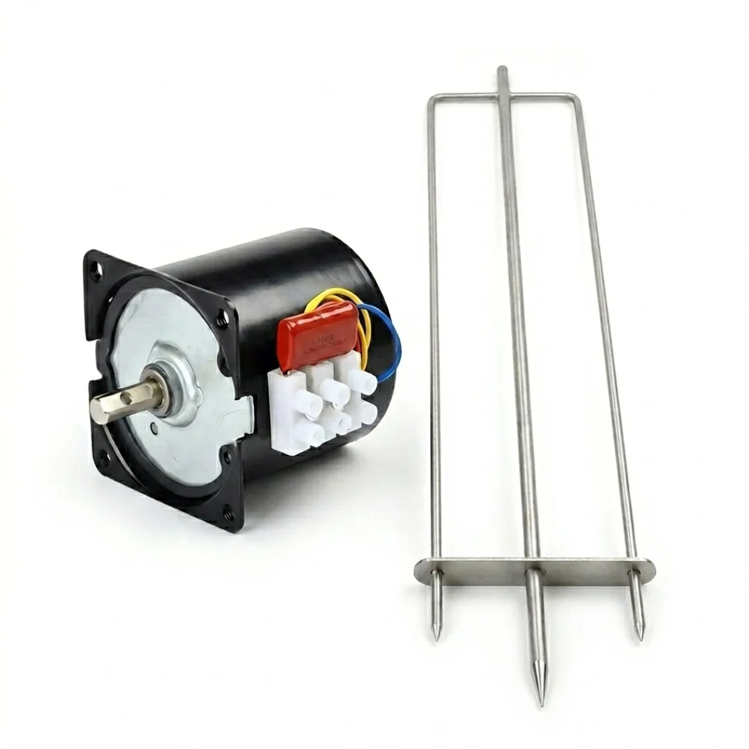 Asador espiedo tridente con motor 60 ktyz · acero inoxidable